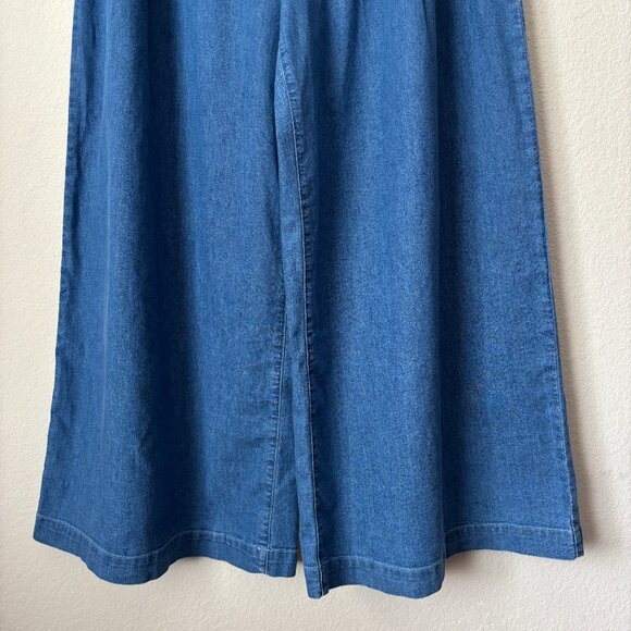 Blue Wide Leg Women's Jeans - Picture 5 of 14